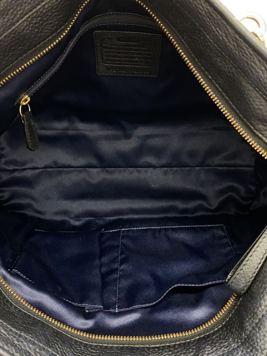 COACH Logo Tote Bag PVC BLK Solid F26805 6