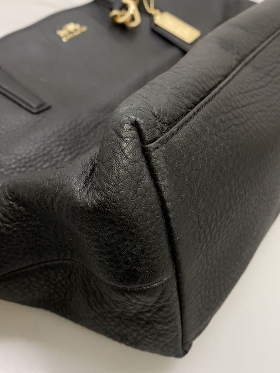 COACH Logo Tote Bag PVC BLK Solid F26805 7