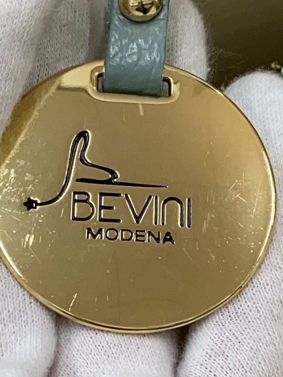 BEVINI Tote Bag Leather BLU 5