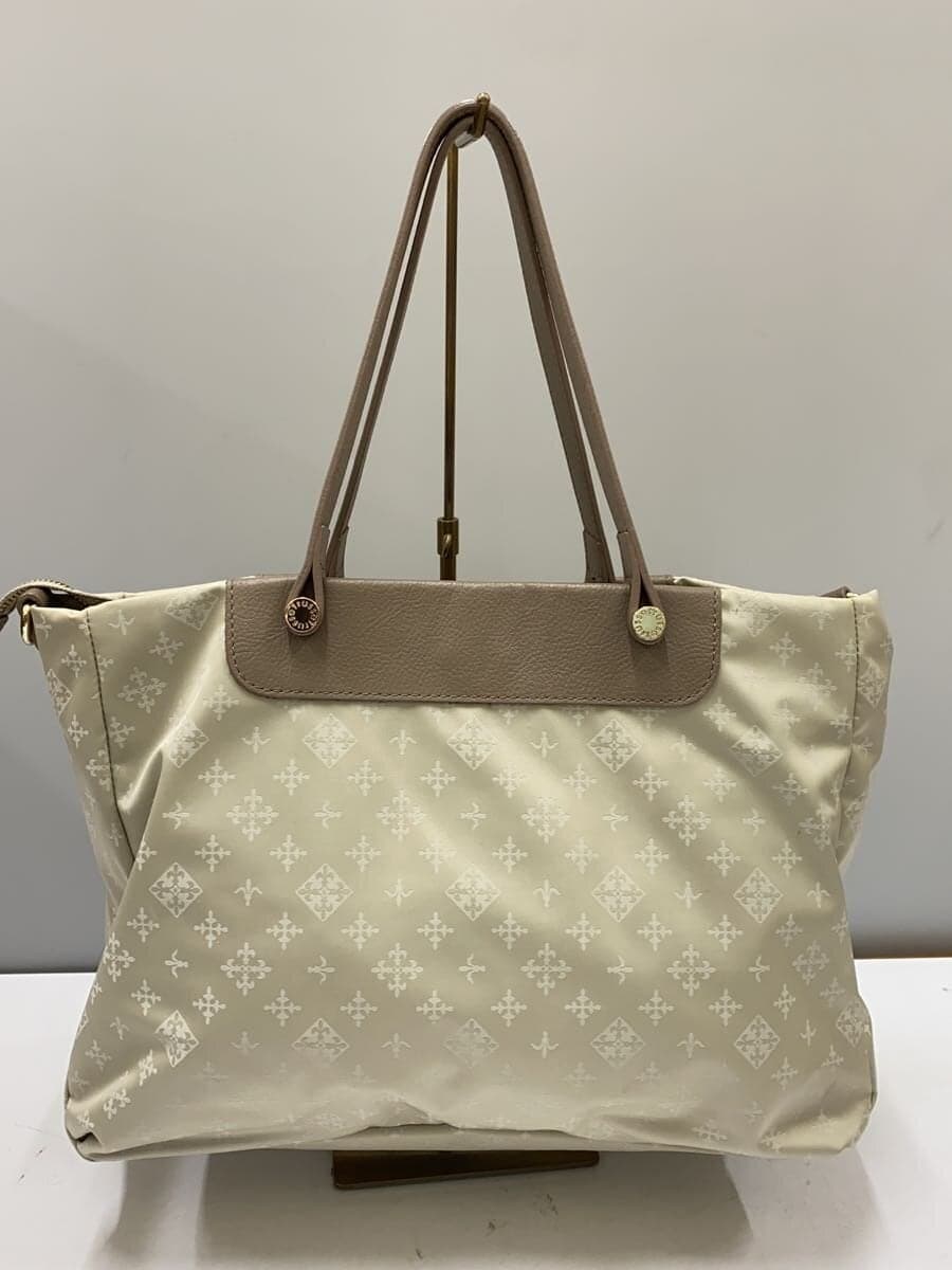 russet Tote Bag Nylon BEG All Over Pattern 3