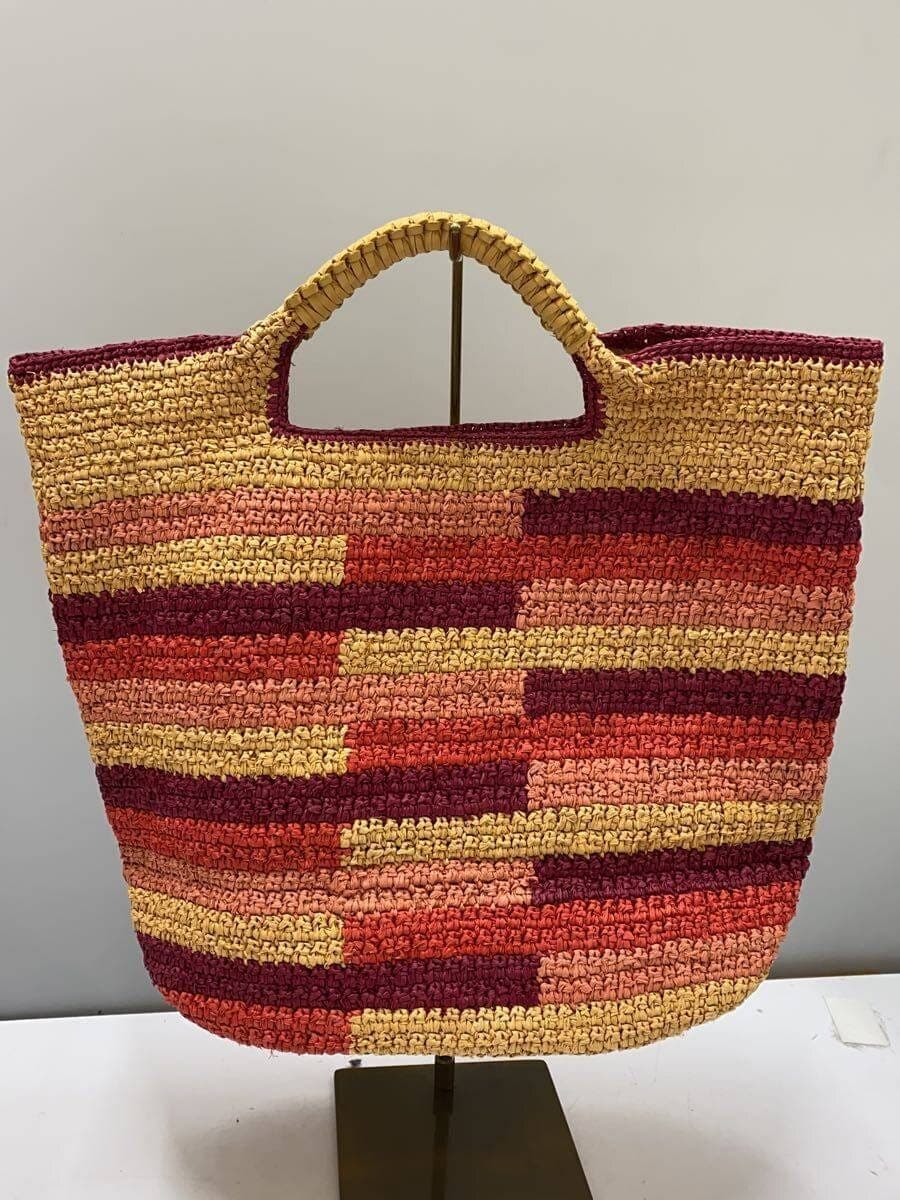 Helen Kaminski PINAMAR-TILE Tote Bag Raffia Multicolor All Over Pattern LBGP04068 3
