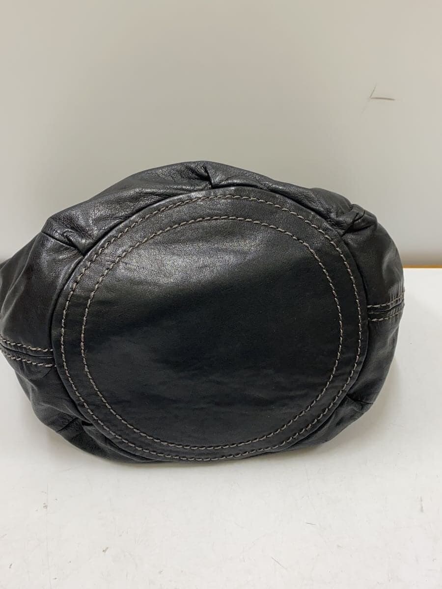 camper Tote Bag Leather BLK 4