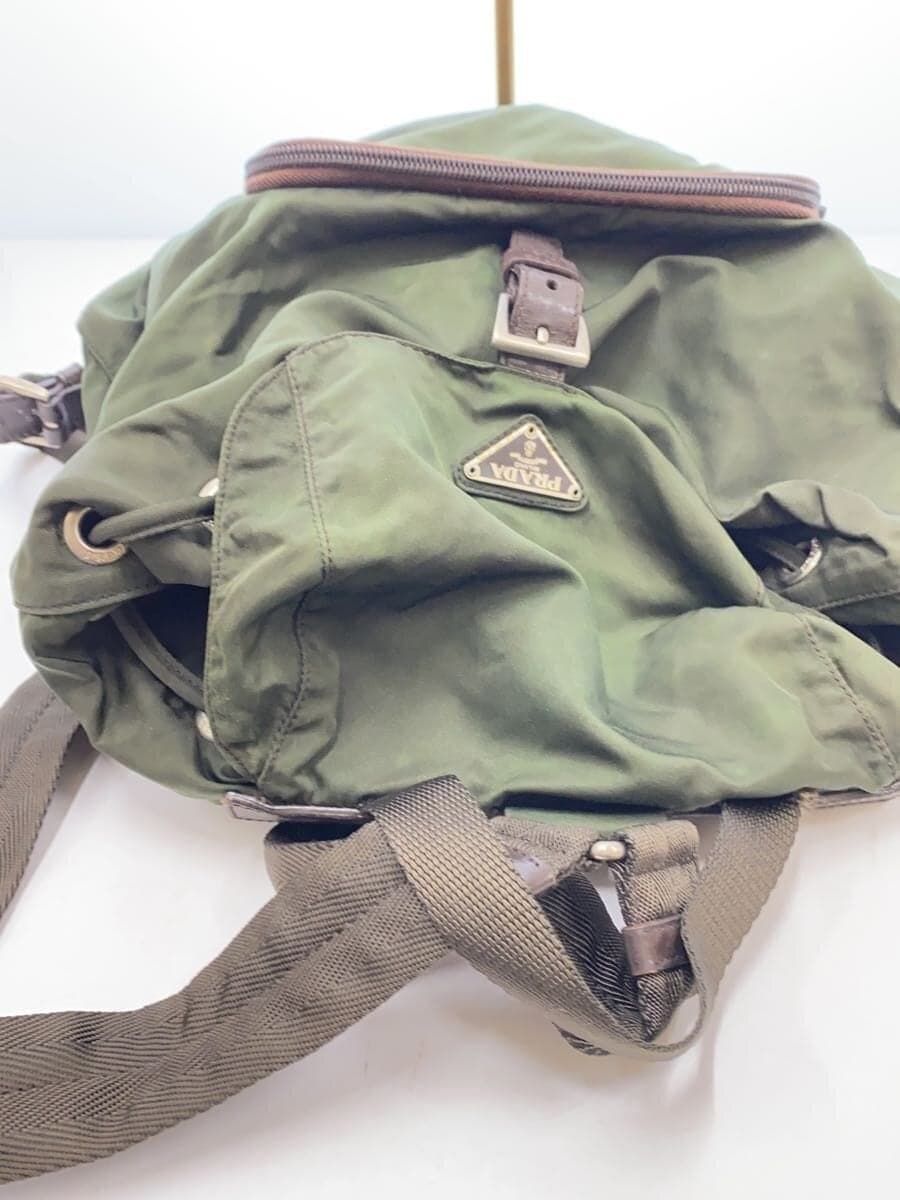 PRADA Backpack Pocono Nylon KHK 4