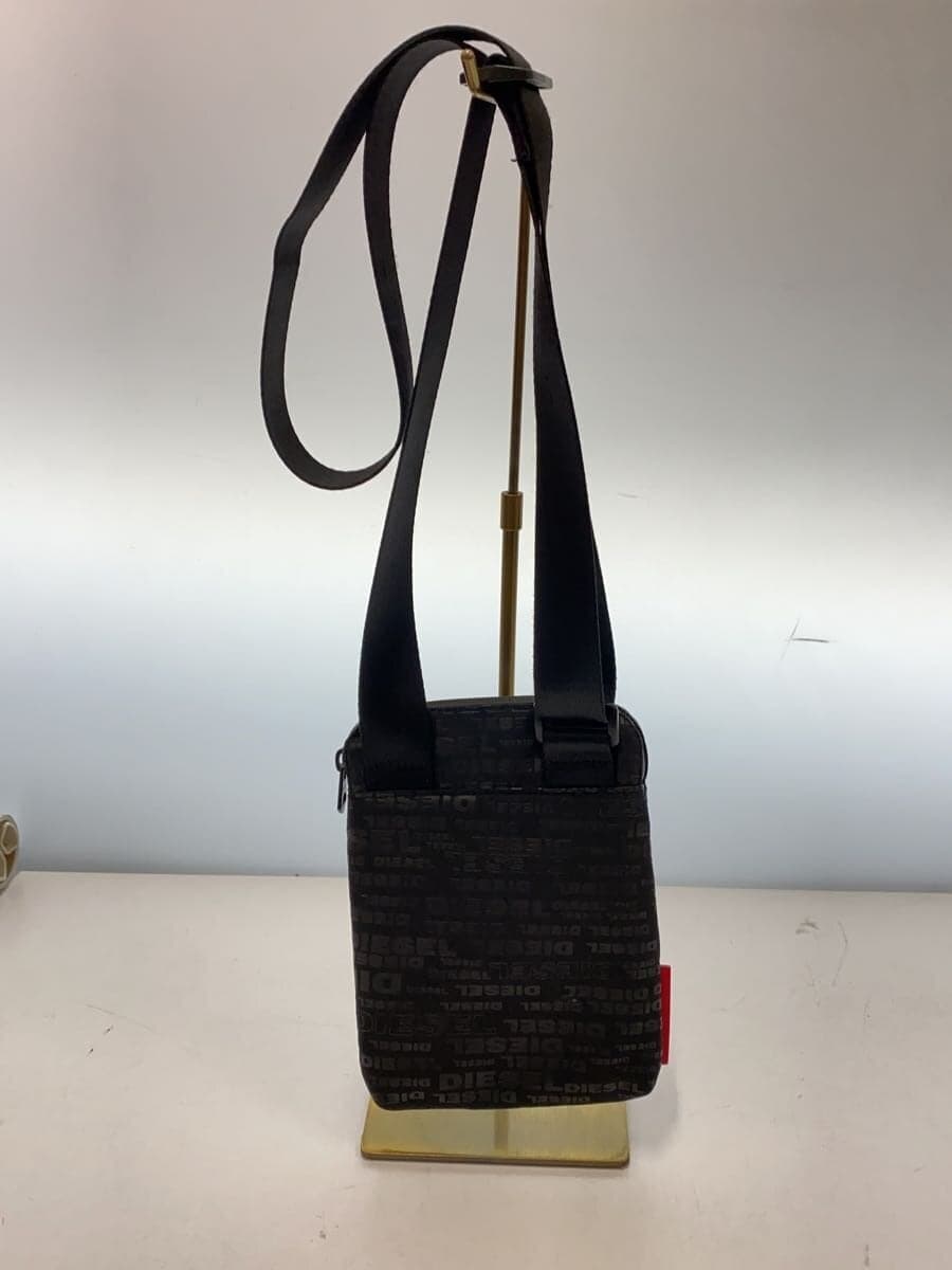 DIESELF DISCOVER SMALLCROSS Shoulder Bag Nylon BLK All Over Pattern 3