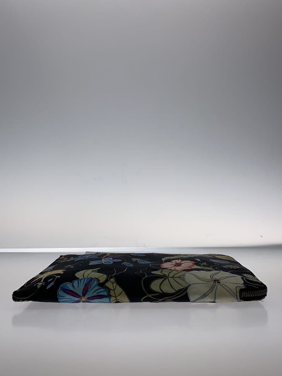 GUCCI Second Bag Canvas BLK Floral 4