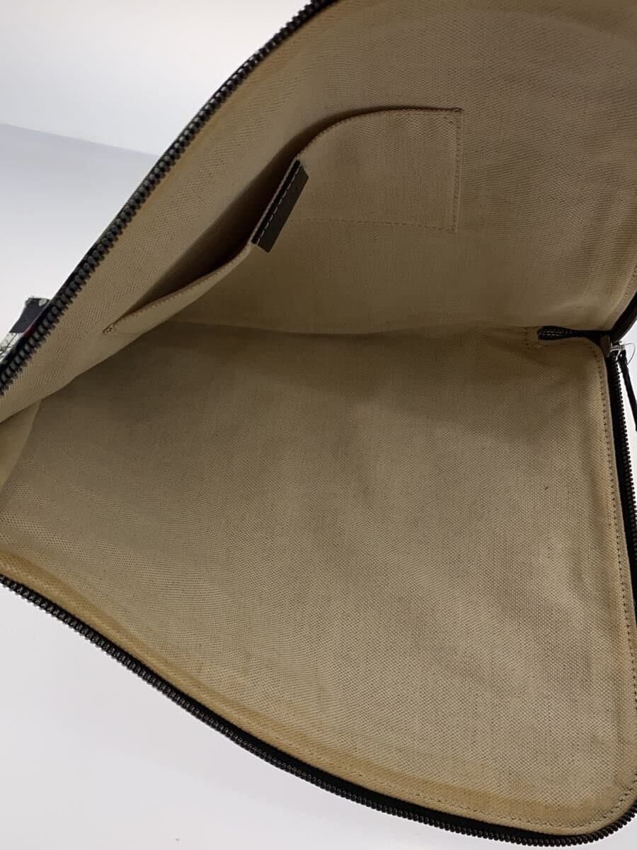 GUCCI Second Bag Canvas BLK Floral 6