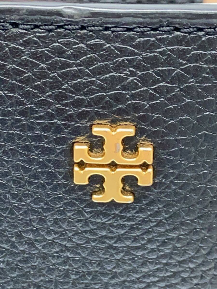 TORY BURCH Blake Logo Small Tote 2-Way Crossbody Handbag Leather BLK Solid 5