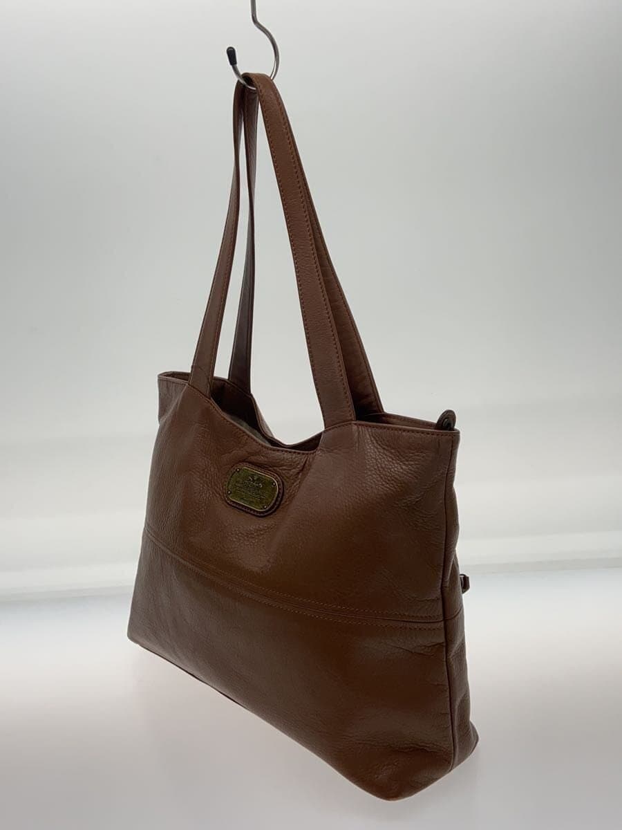 DAKOTA Tote Bag Leather BRW Corner Scuff Inside Stain 2