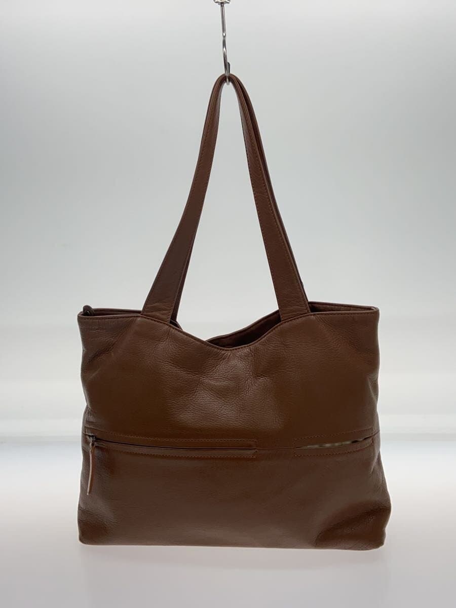 DAKOTA Tote Bag Leather BRW Corner Scuff Inside Stain 3