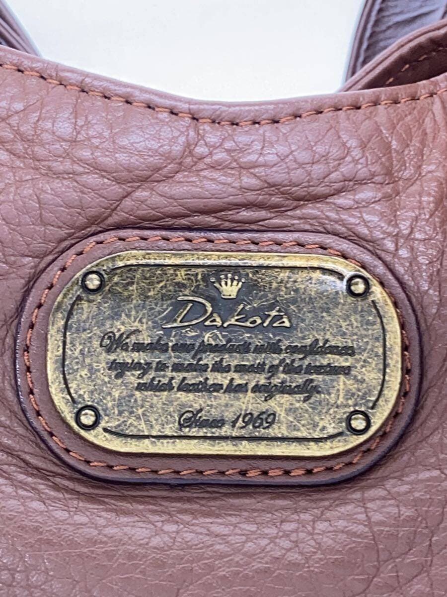 DAKOTA Tote Bag Leather BRW Corner Scuff Inside Stain 5