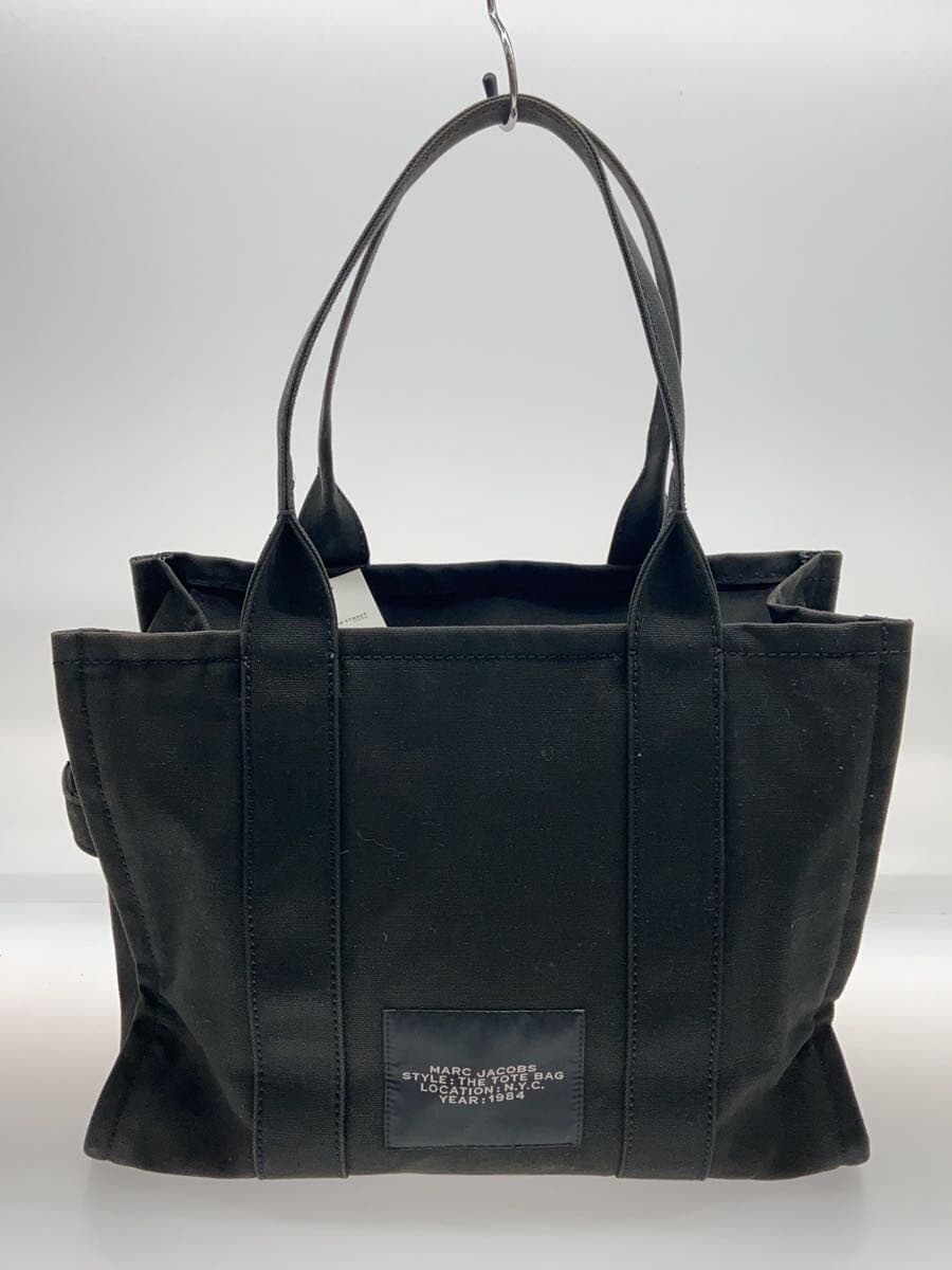 MARC JACOBS The Canvas Tote Bag Large BLK Solid M0016156001 Wear Fade 3