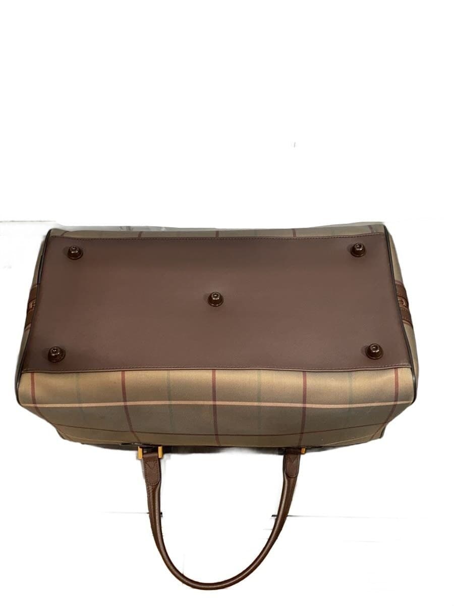 BURBERRYS Boston Bag Nylon BRW Check 4