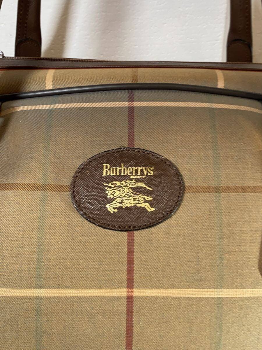 BURBERRYS Boston Bag Nylon BRW Check 5