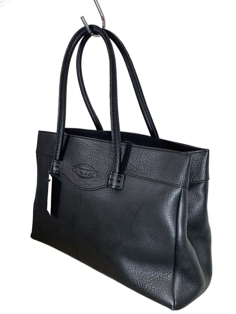TOD’S Tote Bag Leather BLK 2