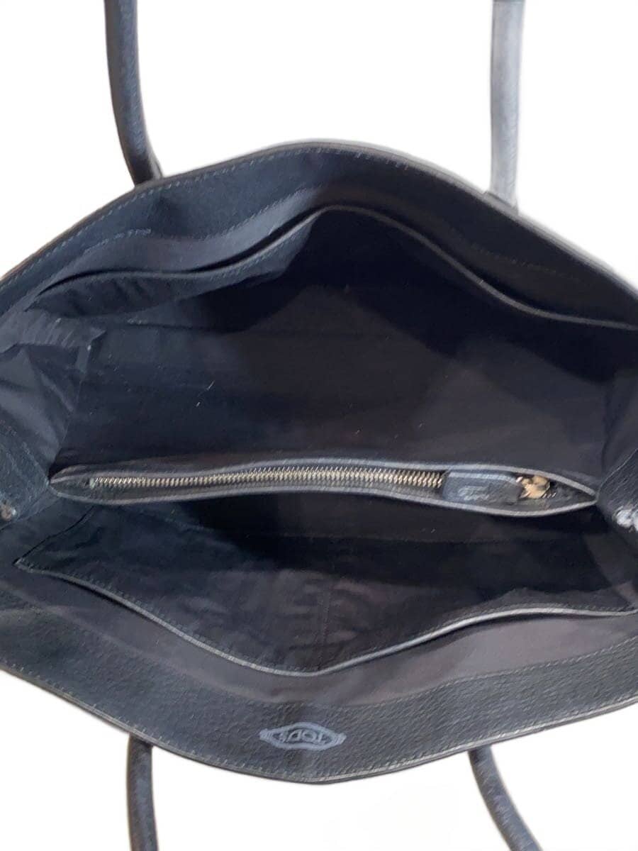 TOD’S Tote Bag Leather BLK 6