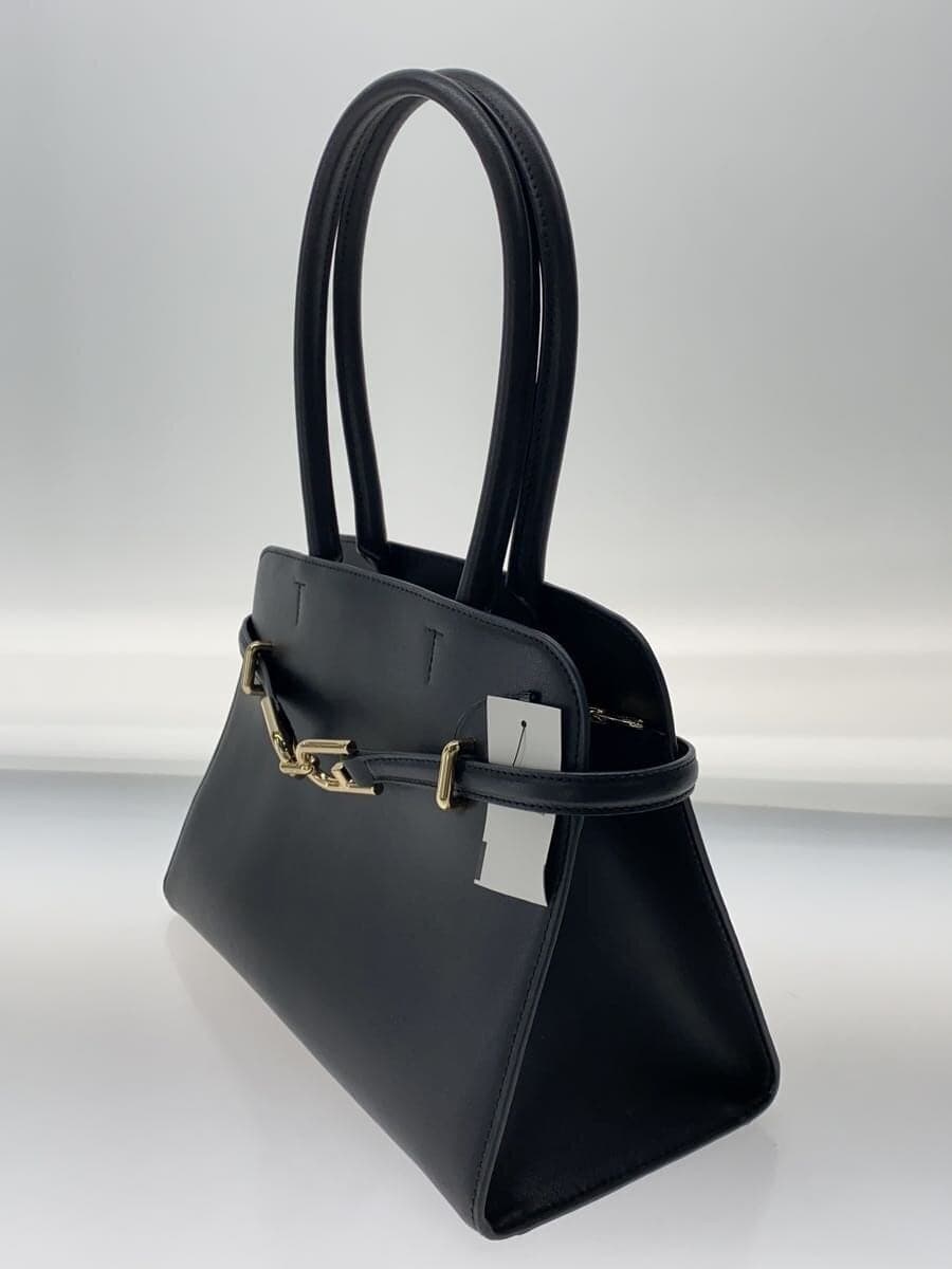 FURLAMETI Tote Bag Leather BLK WB01670 2