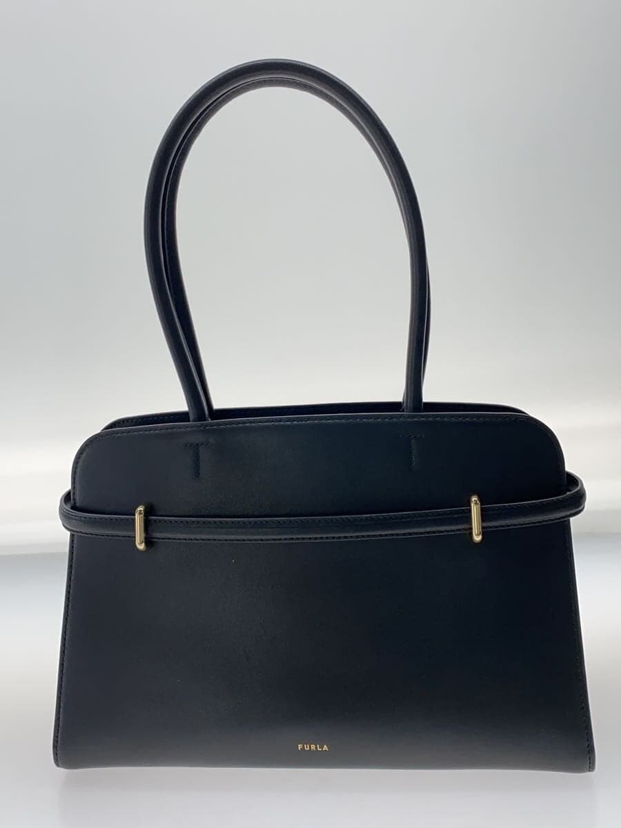 FURLAMETI Tote Bag Leather BLK WB01670 3