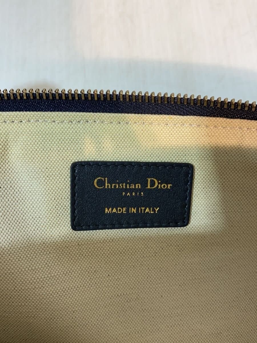 Christian Dior Oblique Pouch Canvas NVY All Over Pattern 26-MA-0199 5