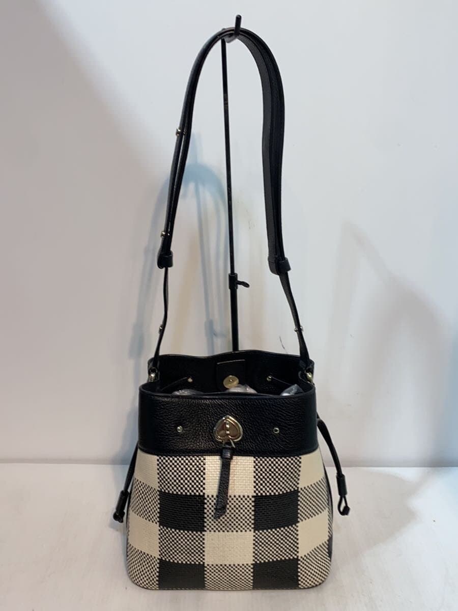 kate spade new york Marty Festive Check Bucket 2-Way Shoulder Bag BLK Check 3