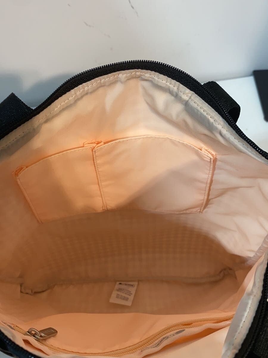 LESPORTSACRUFFLE TOTE Tote Bag Polyester BLK Gingham CK 6