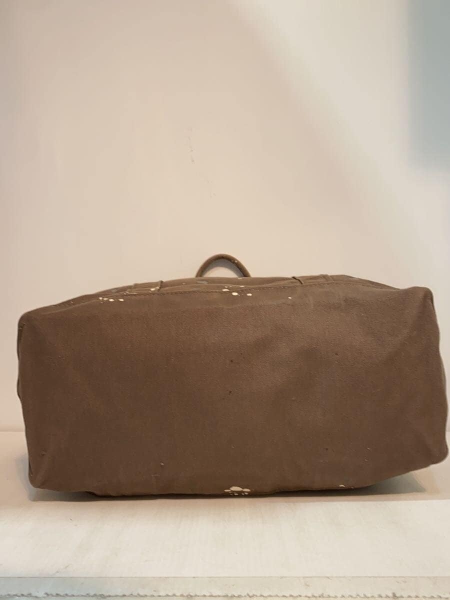 L.L.Bean Grocery Tote Bag Cotton Brown All Over Pattern 516836 4