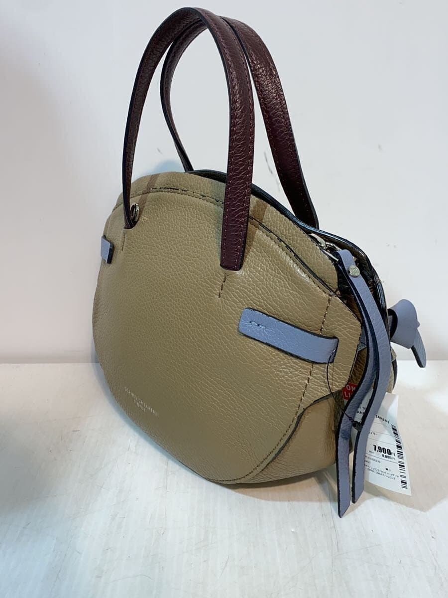 GIANNI CHIARINI2-Way Shrunken Handbag Leather Brown 2