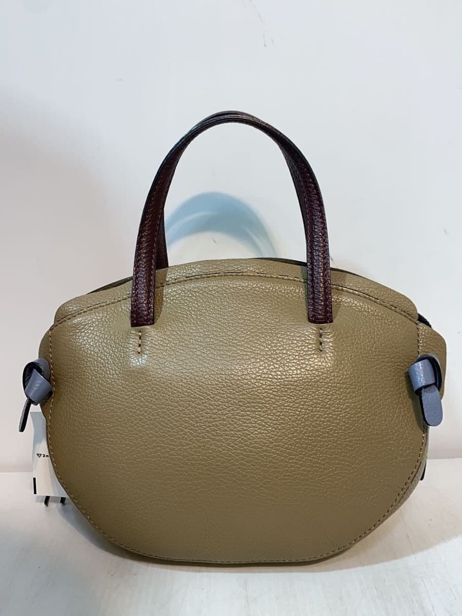 GIANNI CHIARINI2-Way Shrunken Handbag Leather Brown 3