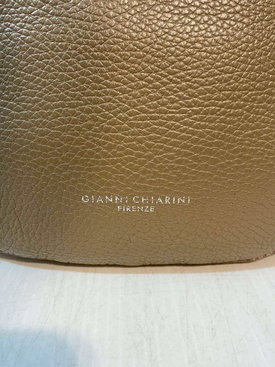 GIANNI CHIARINI2-Way Shrunken Handbag Leather Brown 5