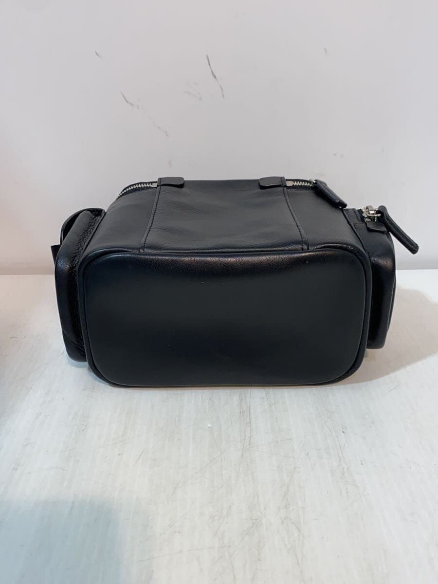 agnes b.VA Ni TY 2-Way Shoulder Bag Cowhide BLK UAS03-01 4