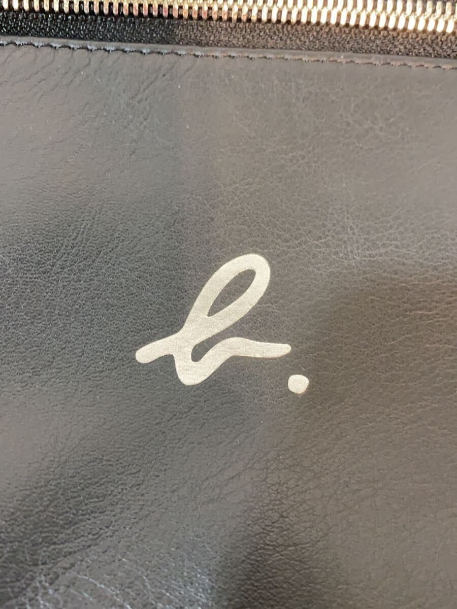 agnes b.VA Ni TY 2-Way Shoulder Bag Cowhide BLK UAS03-01 5