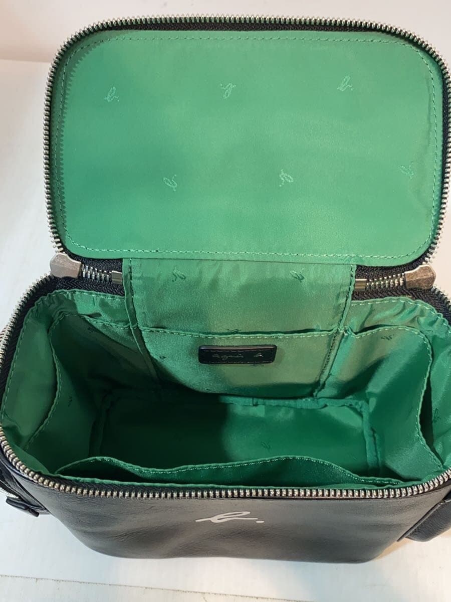 agnes b.VA Ni TY 2-Way Shoulder Bag Cowhide BLK UAS03-01 6