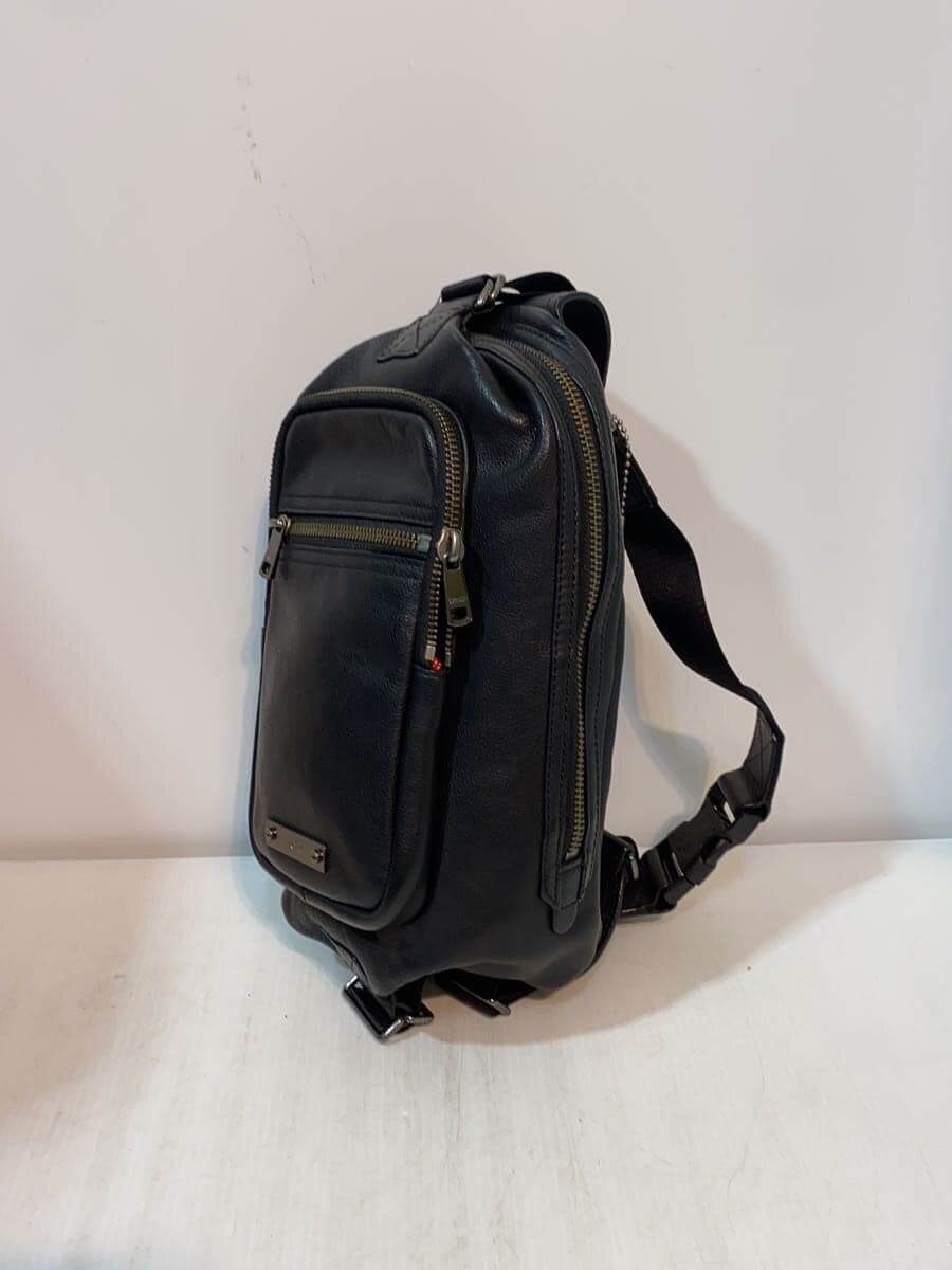 COACH Thompson Daypack Shoulder Bag_All Leather Leather BLK 71185 2