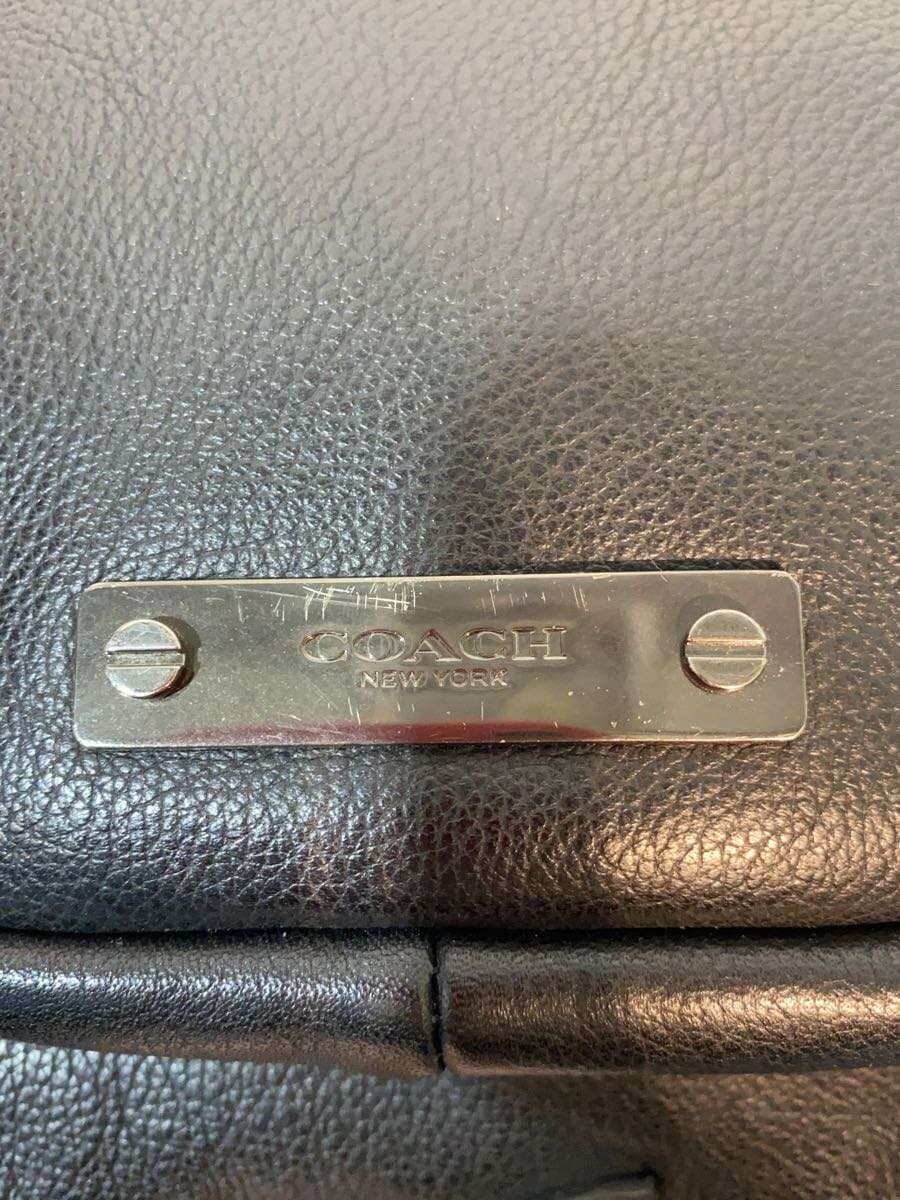 COACH Thompson Daypack Shoulder Bag_All Leather Leather BLK 71185 5