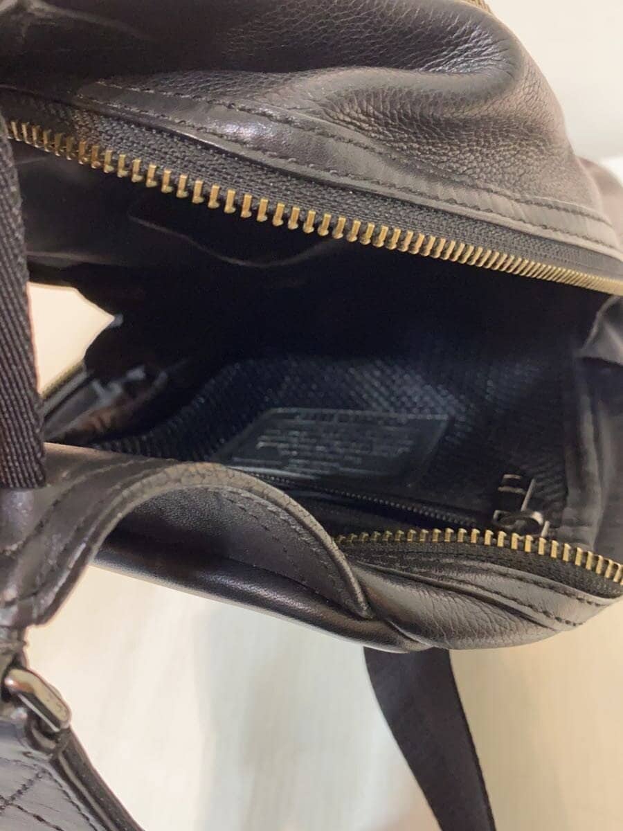 COACH Thompson Daypack Shoulder Bag_All Leather Leather BLK 71185 6