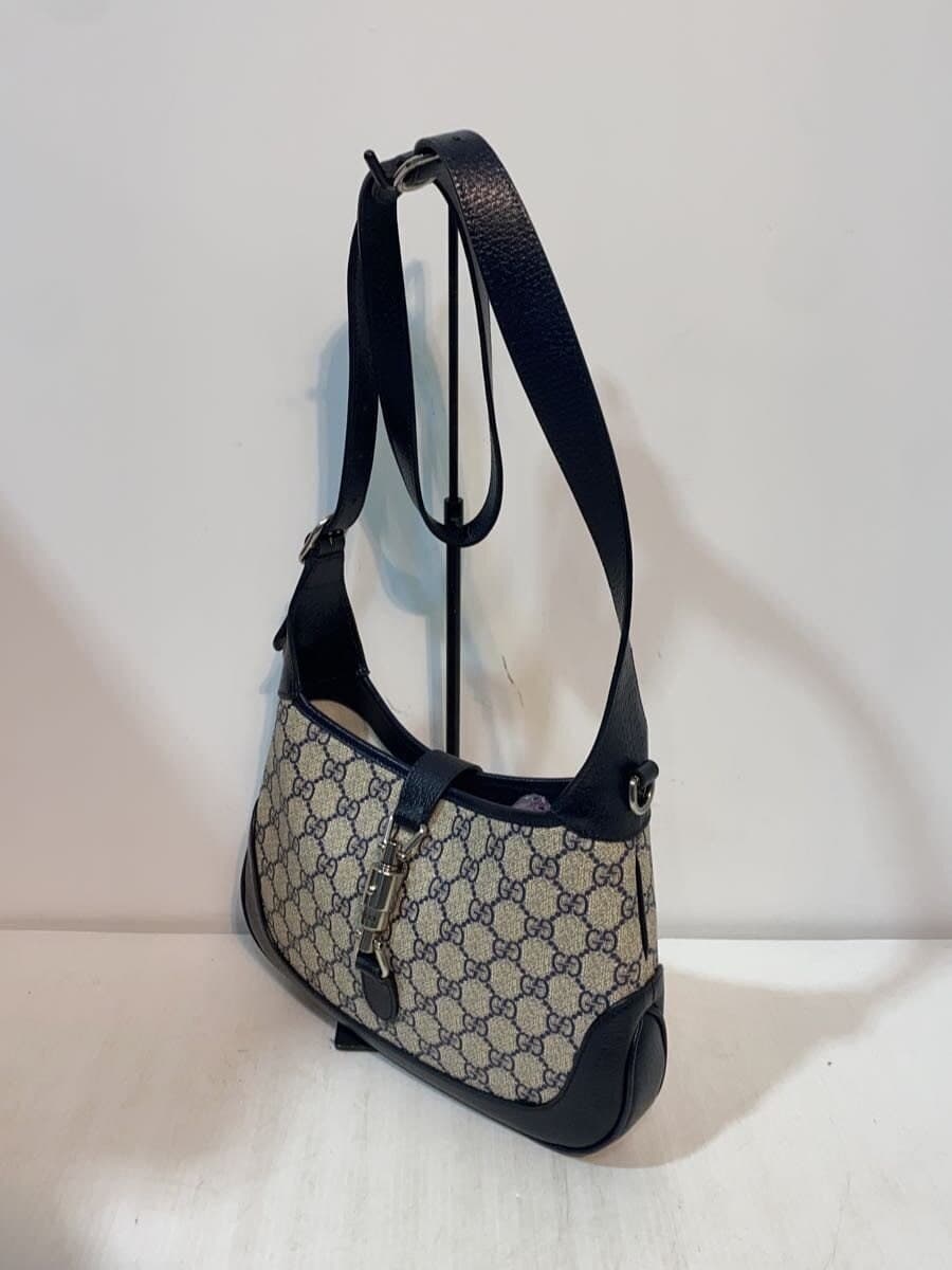 GUCCI Small Shoulder Bag_Jackie 1961_GG Supreme PVC NVY All Over Pattern 678843 2