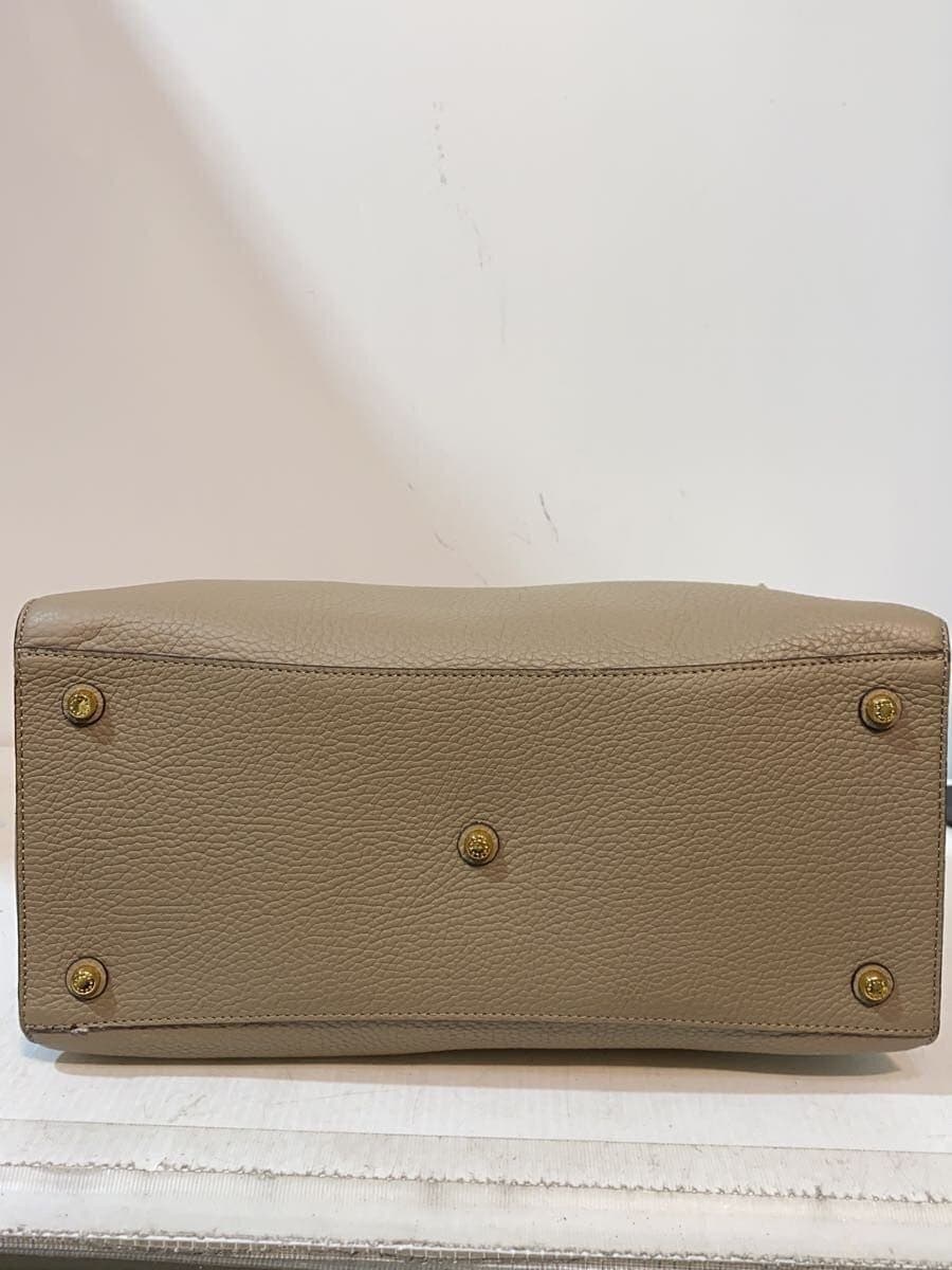 COCOCELUX GOLD Hercules GOLD Shrink Belt Design 2WAY Handbag -- BEG 4