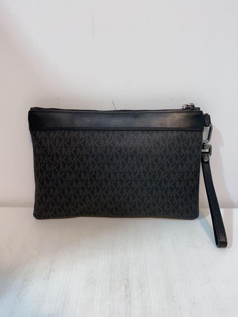 MICHAEL KORS Logo Travel Pouch Second Bag Canvas Black All-Over Print 33F9LACU2B 3