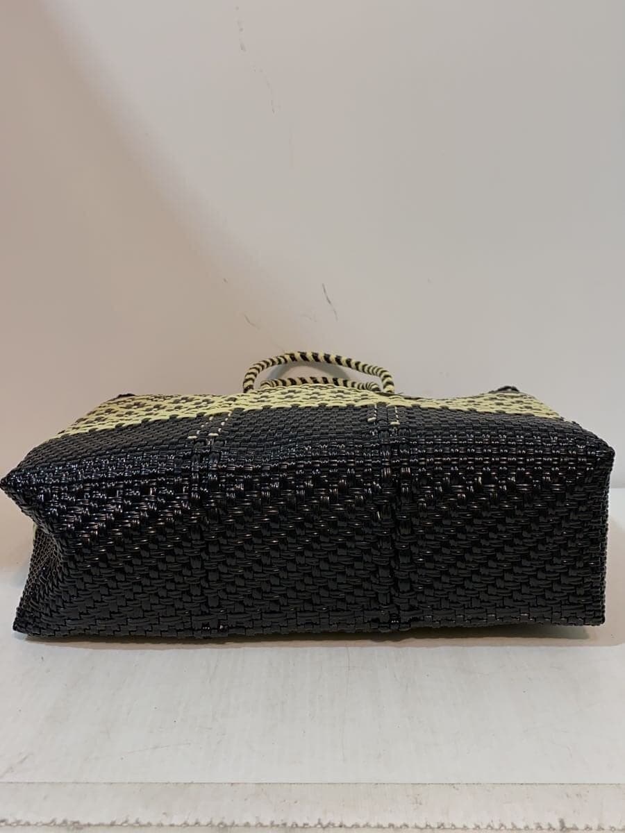 Letter MERCADO-BAG MIMOSA Tote Bag -- BLK Floral Pattern 4