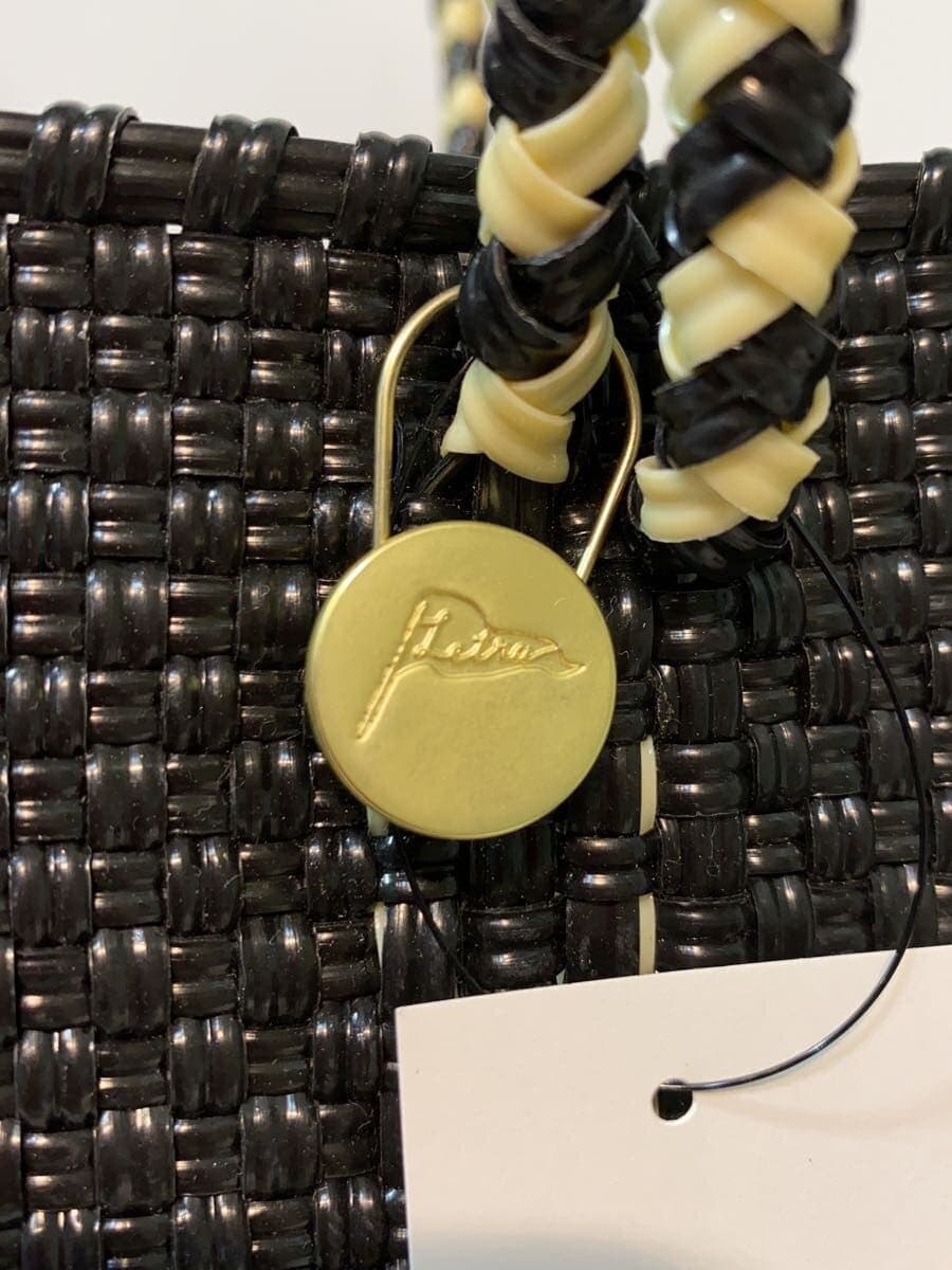 Letter MERCADO-BAG MIMOSA Tote Bag -- BLK Floral Pattern 5