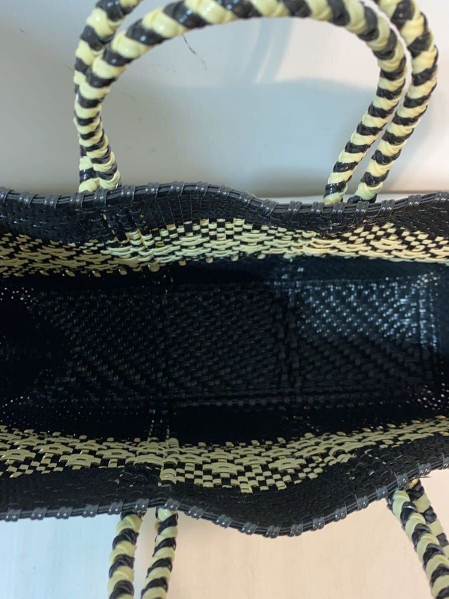 Letter MERCADO-BAG MIMOSA Tote Bag -- BLK Floral Pattern 6