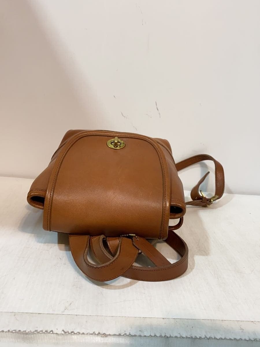 COACHOLD Turn Lock Glove Leather Made in the United States Backpack Leather BRW 4