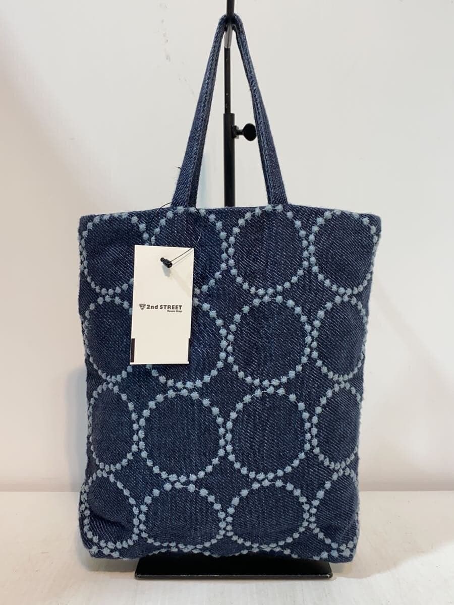 mina perhonentambourine toast bag toast bag tote bag -- NVY all-over pattern 3