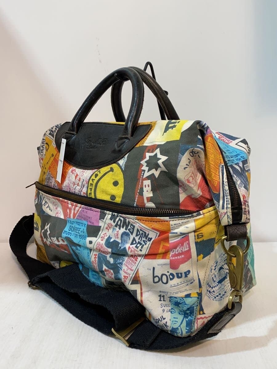 Jas-M.B. × museum neuS WINGS TRAVELLER Boston bag canvas multicolor all-over 2