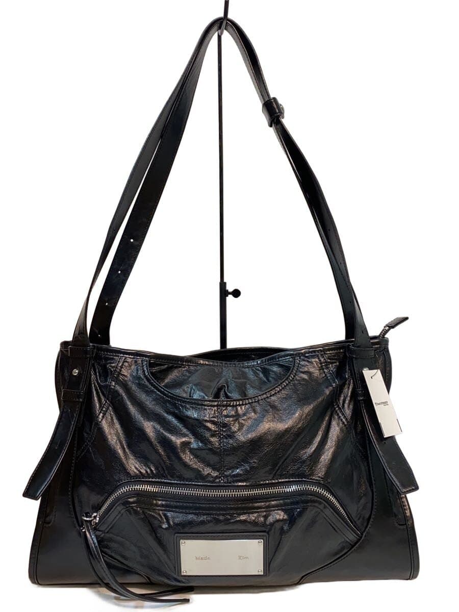 Matin Kim TWO-WAY STRAP SQUARE BAG Faux Leather Black MK2500BG043V