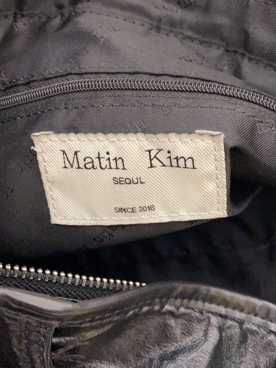 Matin Kim TWO-WAY STRAP SQUARE BAG Faux Leather Black MK2500BG043V 5