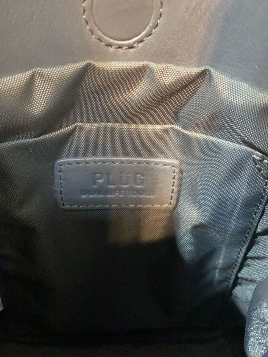 Other Brands: PLUG DUAL LIFE TOOLS Shoulder Bag Leather GRY 5