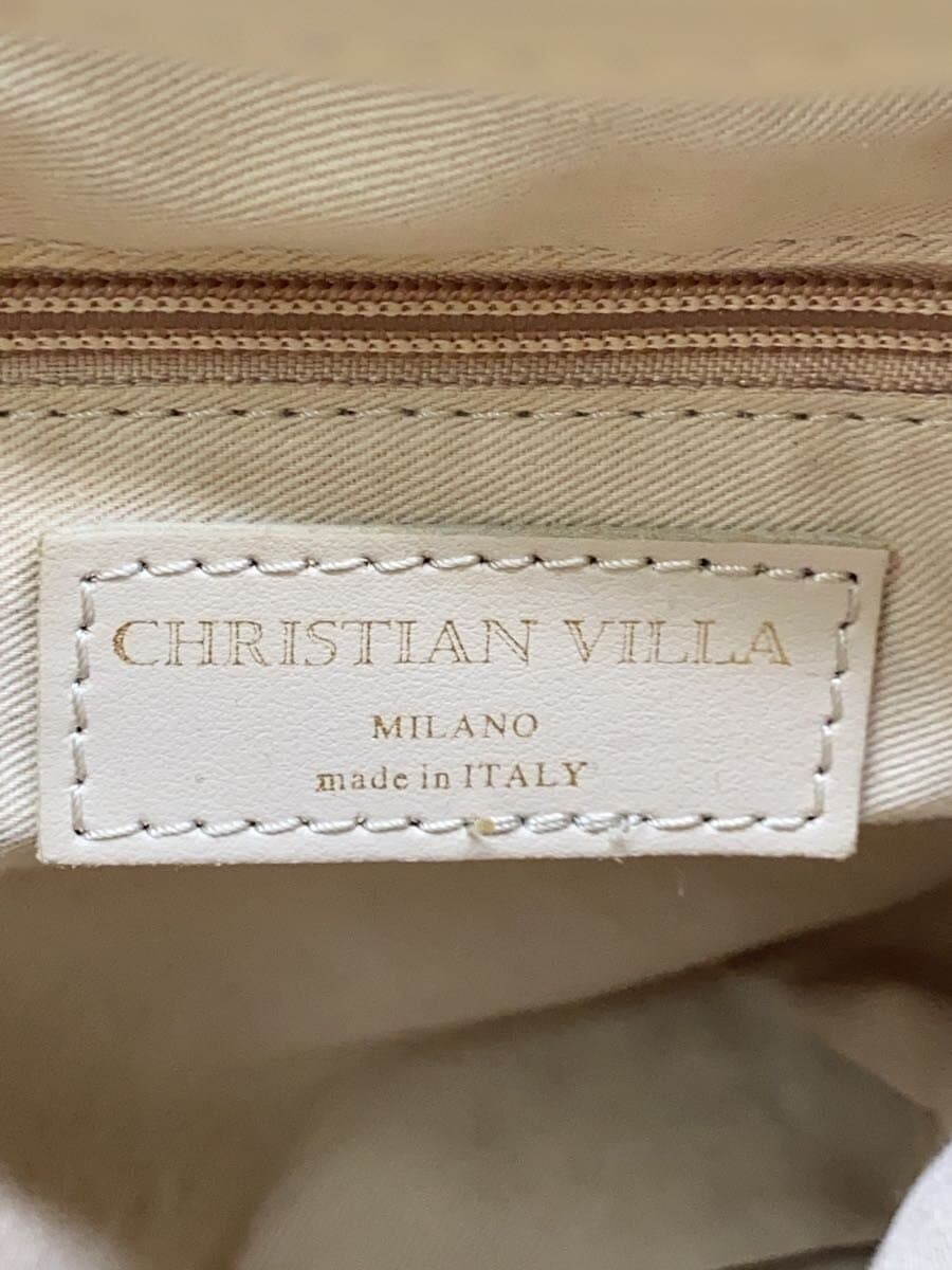 CHRISTIAN VILLA Basket Handbag -- BRW Plain 5
