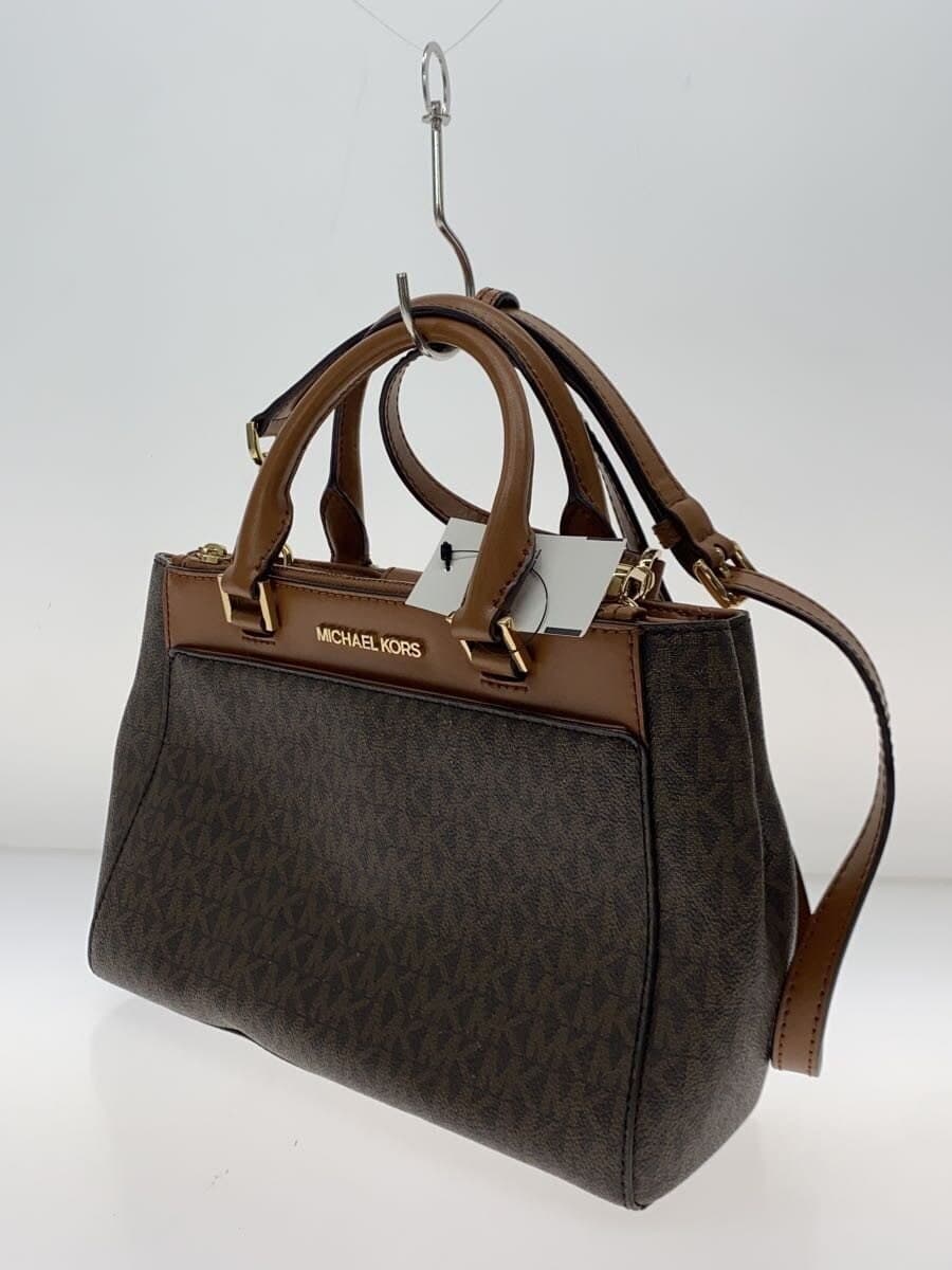 MICHAEL KORS handbag PVC BRW all-over pattern 35F9GAKS1B 2