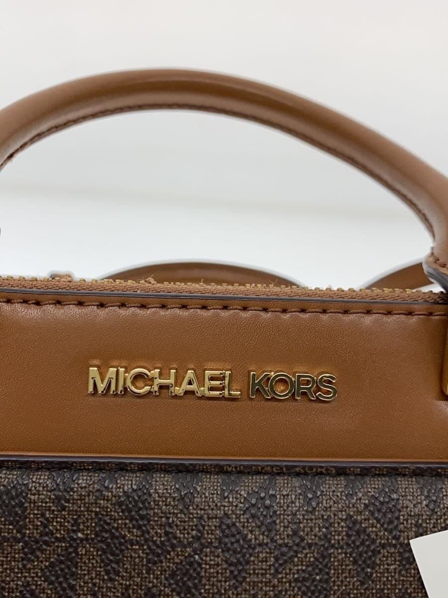 MICHAEL KORS handbag PVC BRW all-over pattern 35F9GAKS1B 5