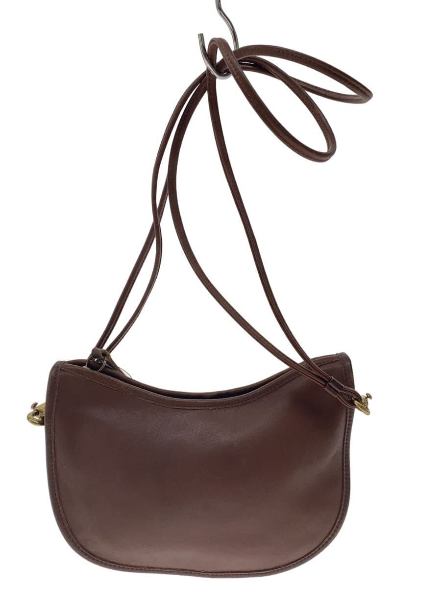 COACH Shoulder Bag Leather BRW Solid
